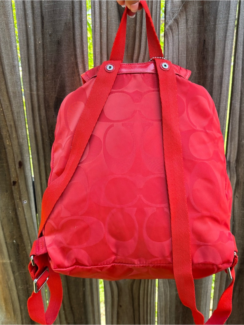 Coach backpack red🎒 - Picture 4 of 9